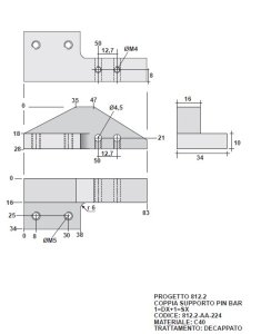 Left and Right Pin Bar Supports